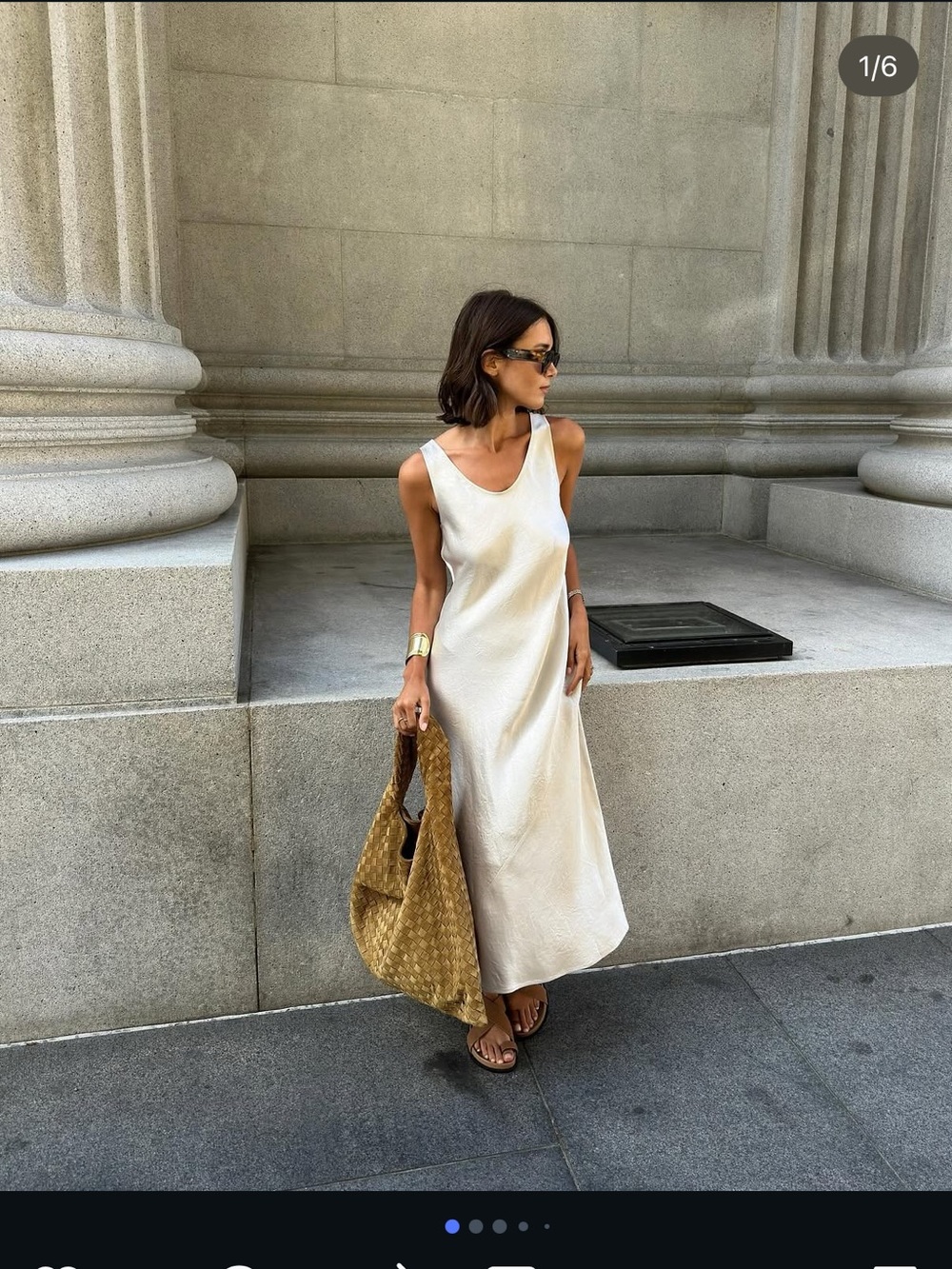 Max Mara leisure talete off white maxi dress size 10